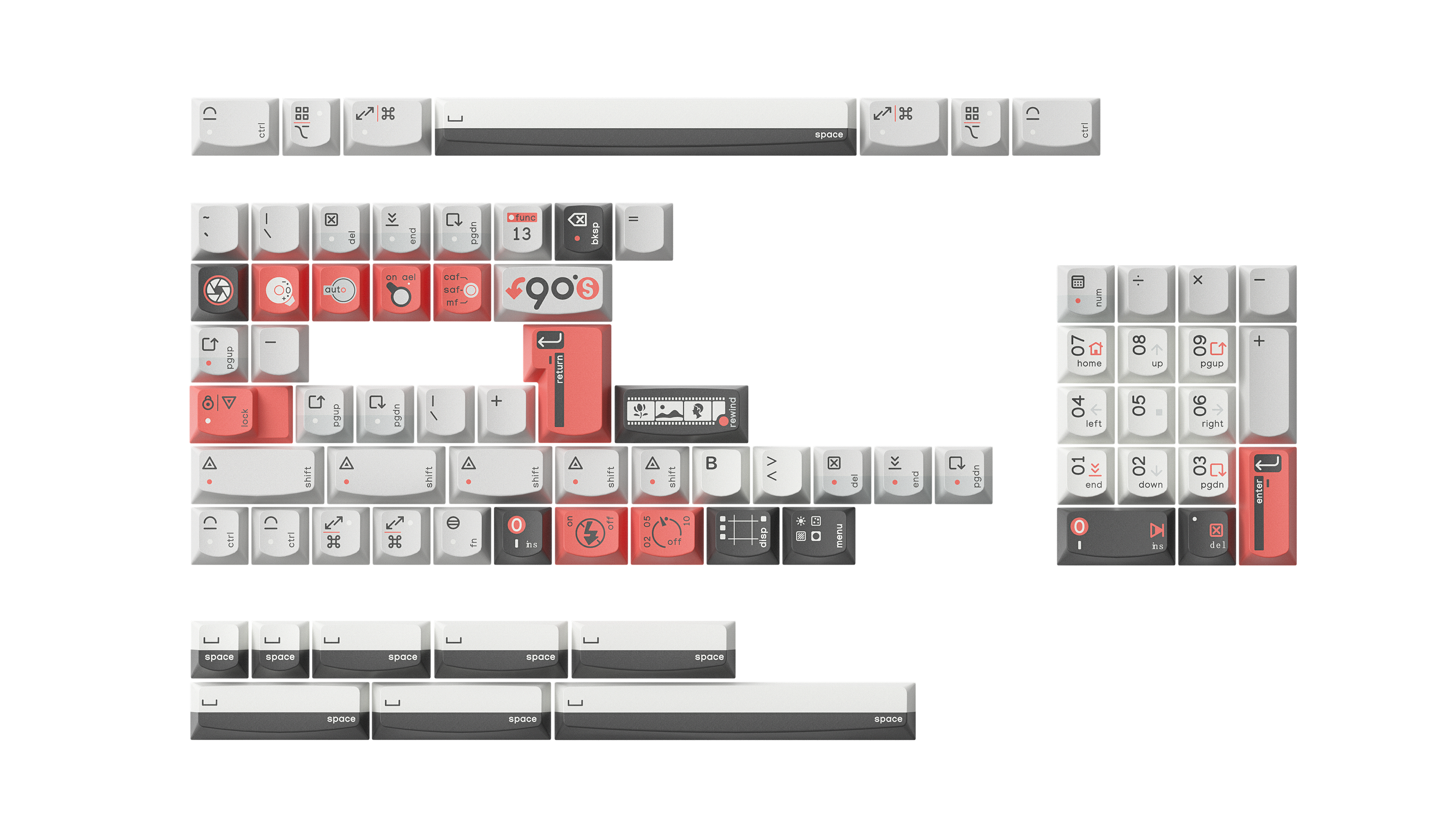 KeyTok Turn 90's 162+1 (special key)