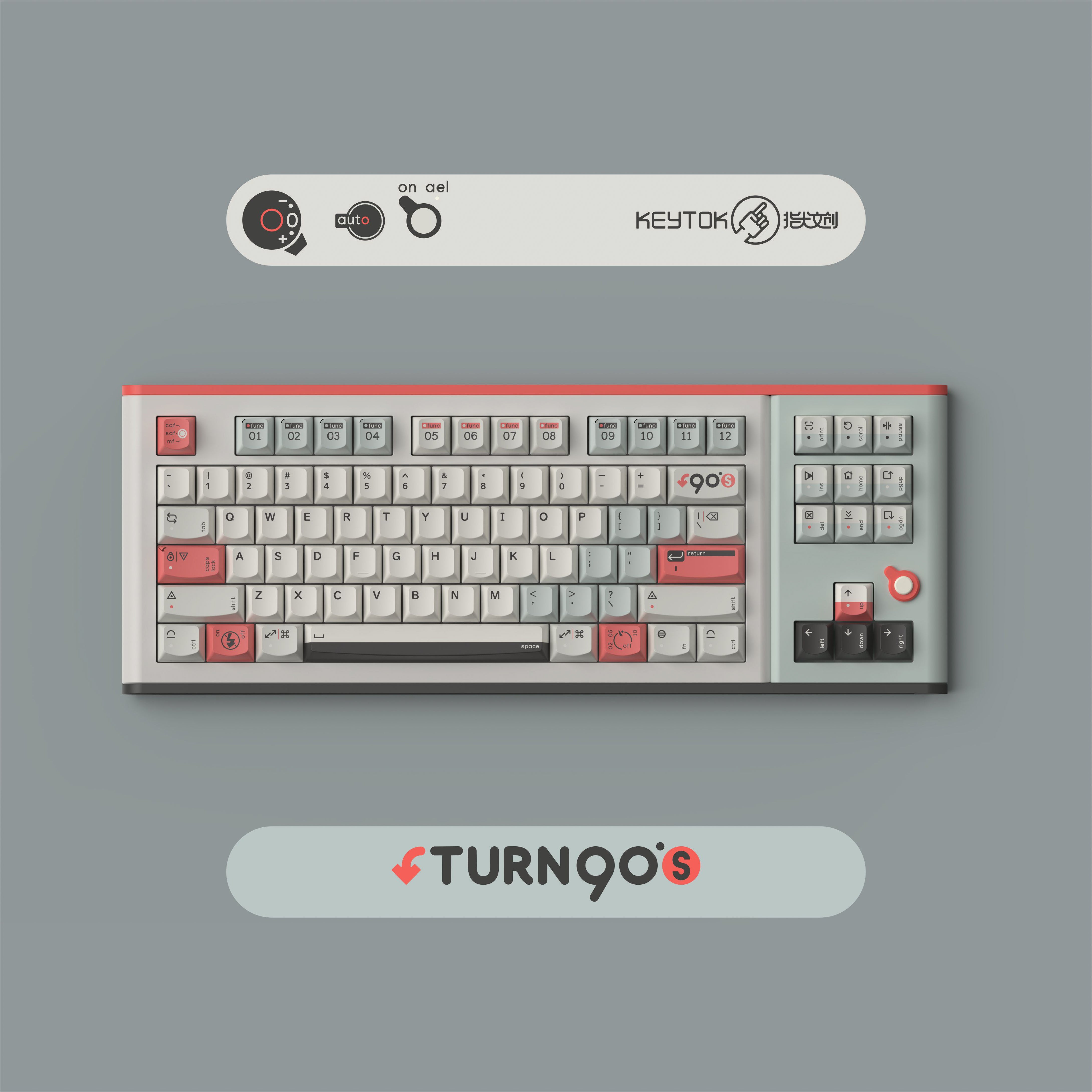 KeyTok Turn 90's 162+1 (special key)