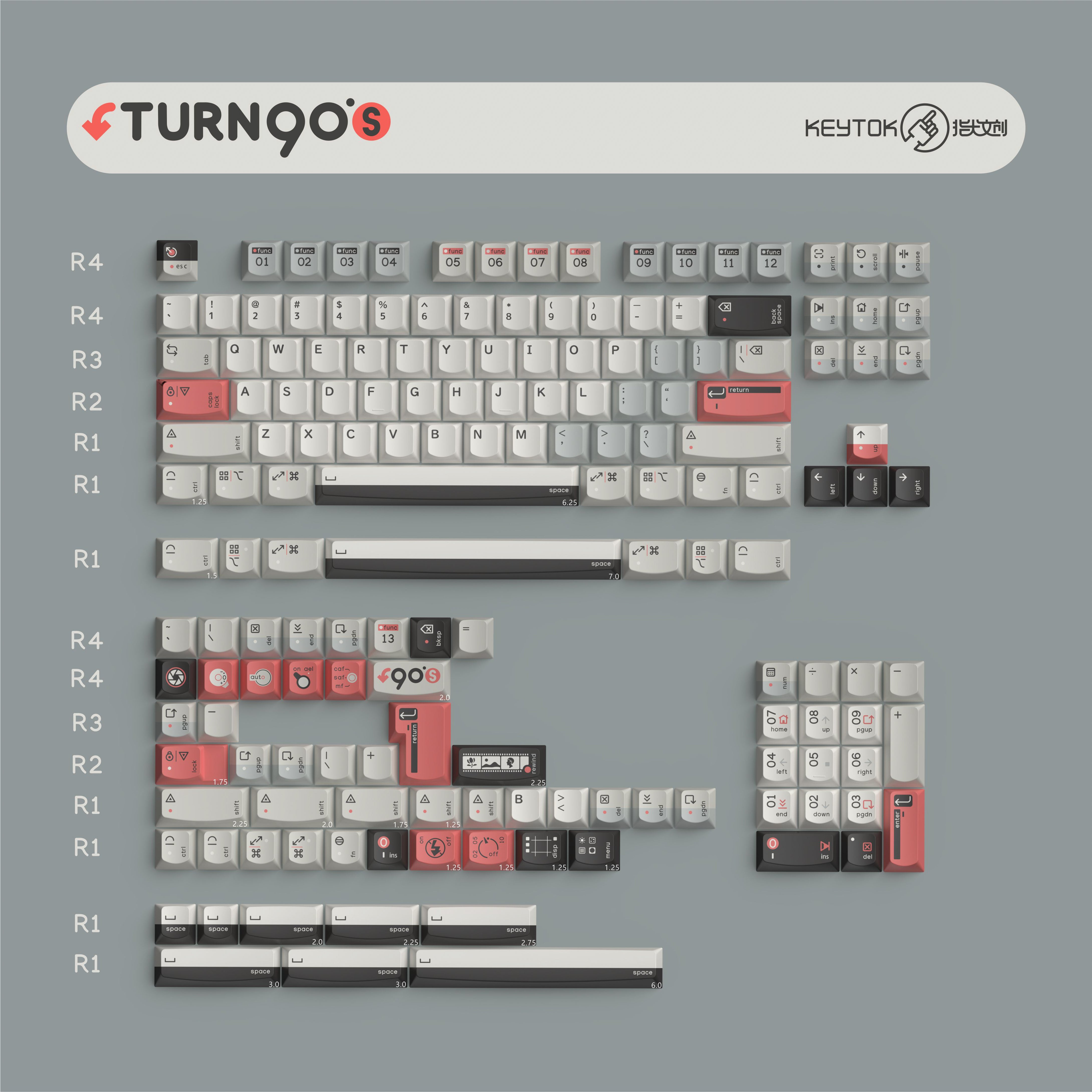 KeyTok Turn 90's 162+1 (特殊key)