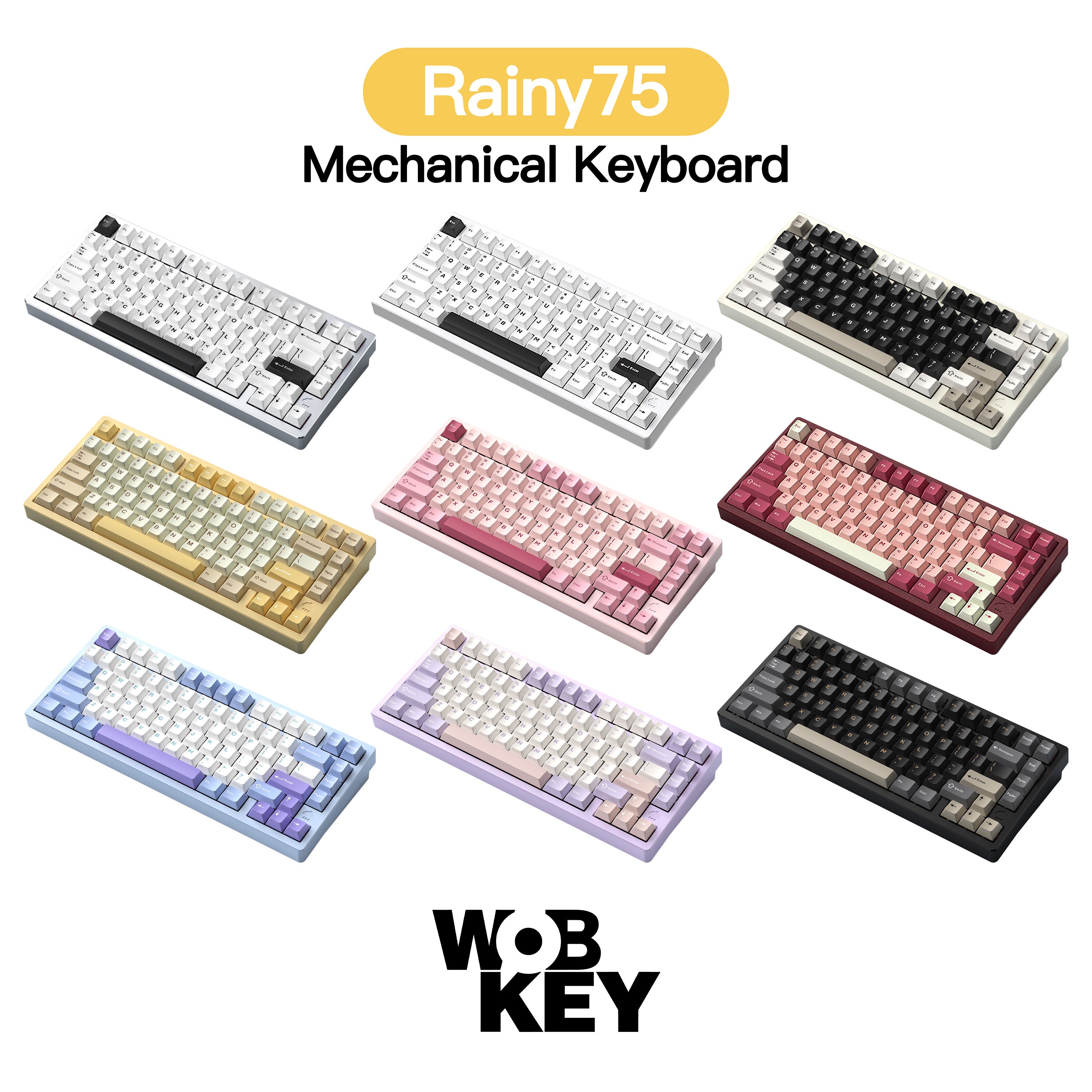 WOBKEY Rainy 75【メカニカルキーボード】 (箱傷み)