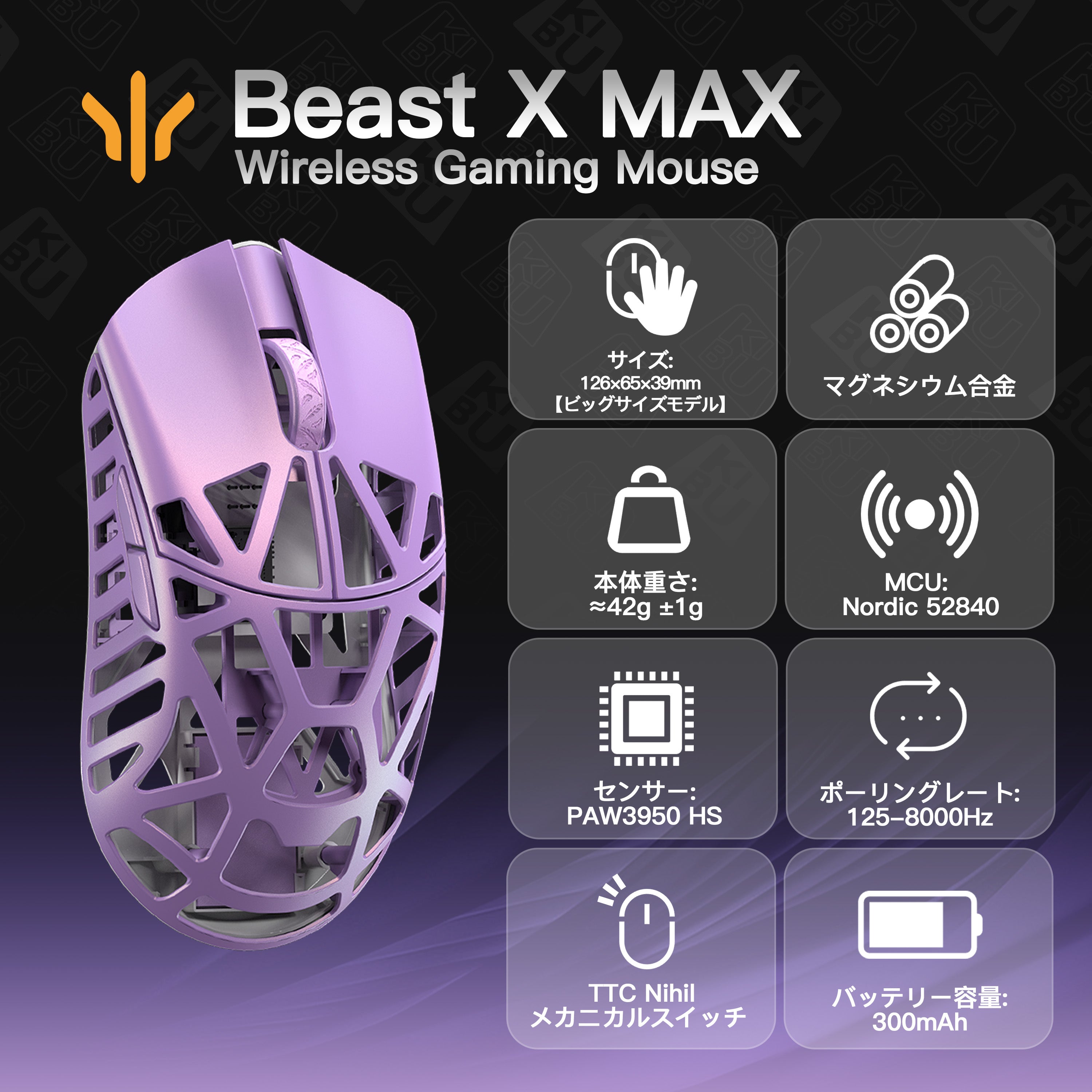 WLMOUSE Beast X Max Page2【ゲーミングマウス】