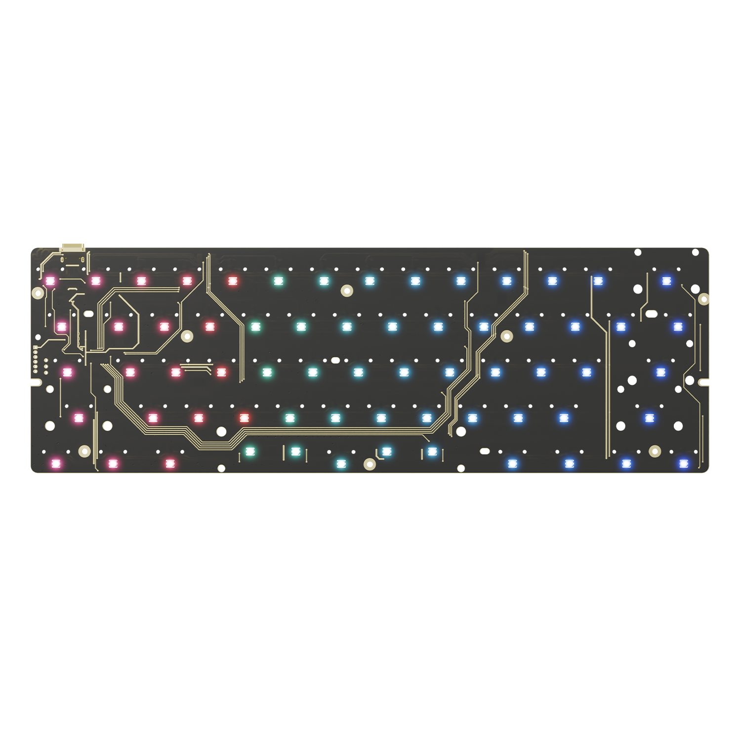 GATERON GT60 PRO Magnetic Keyboard PCBA【スタビ&フォーム組み立て済み】