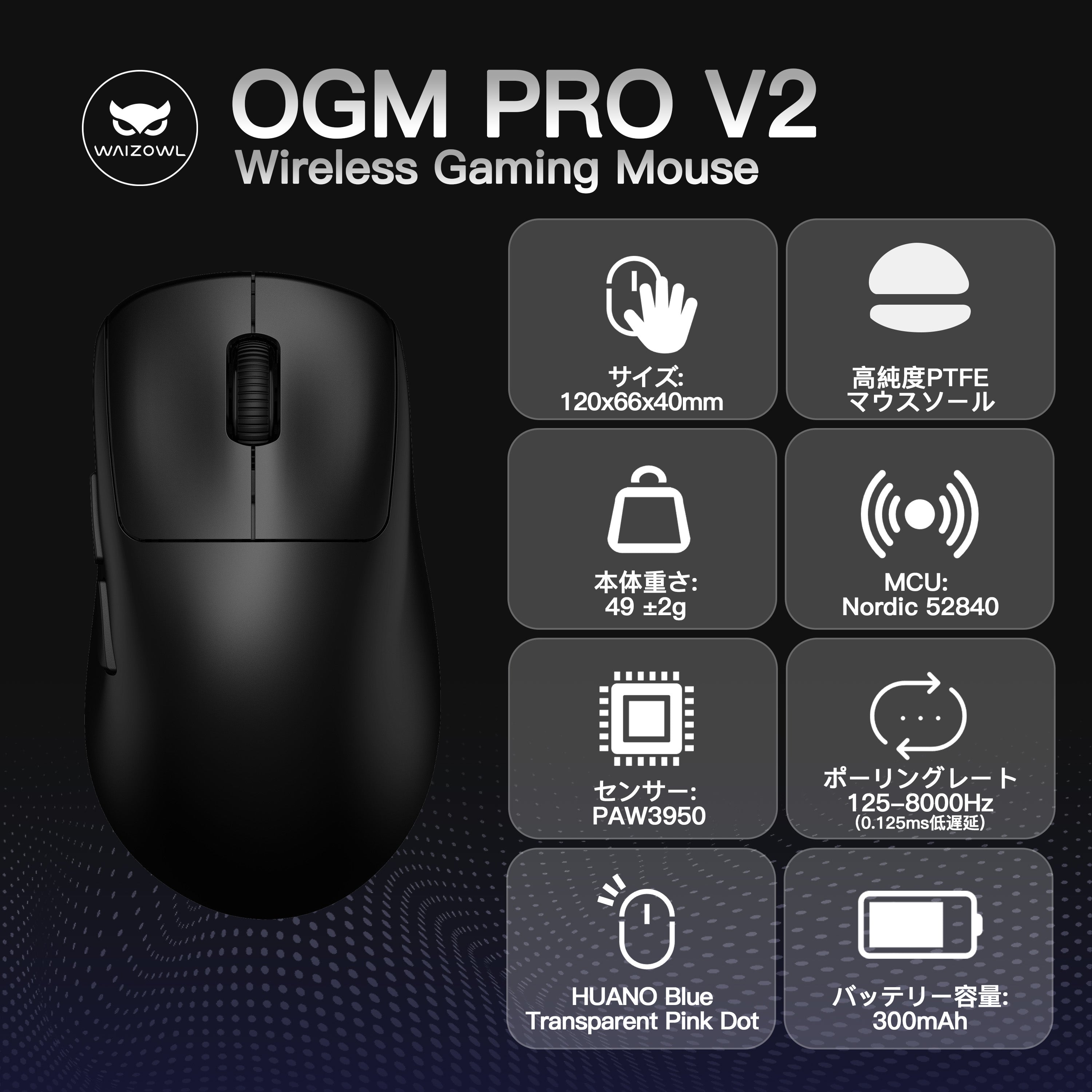 Waizowl OGM Pro V2 [Gaming Mouse] 