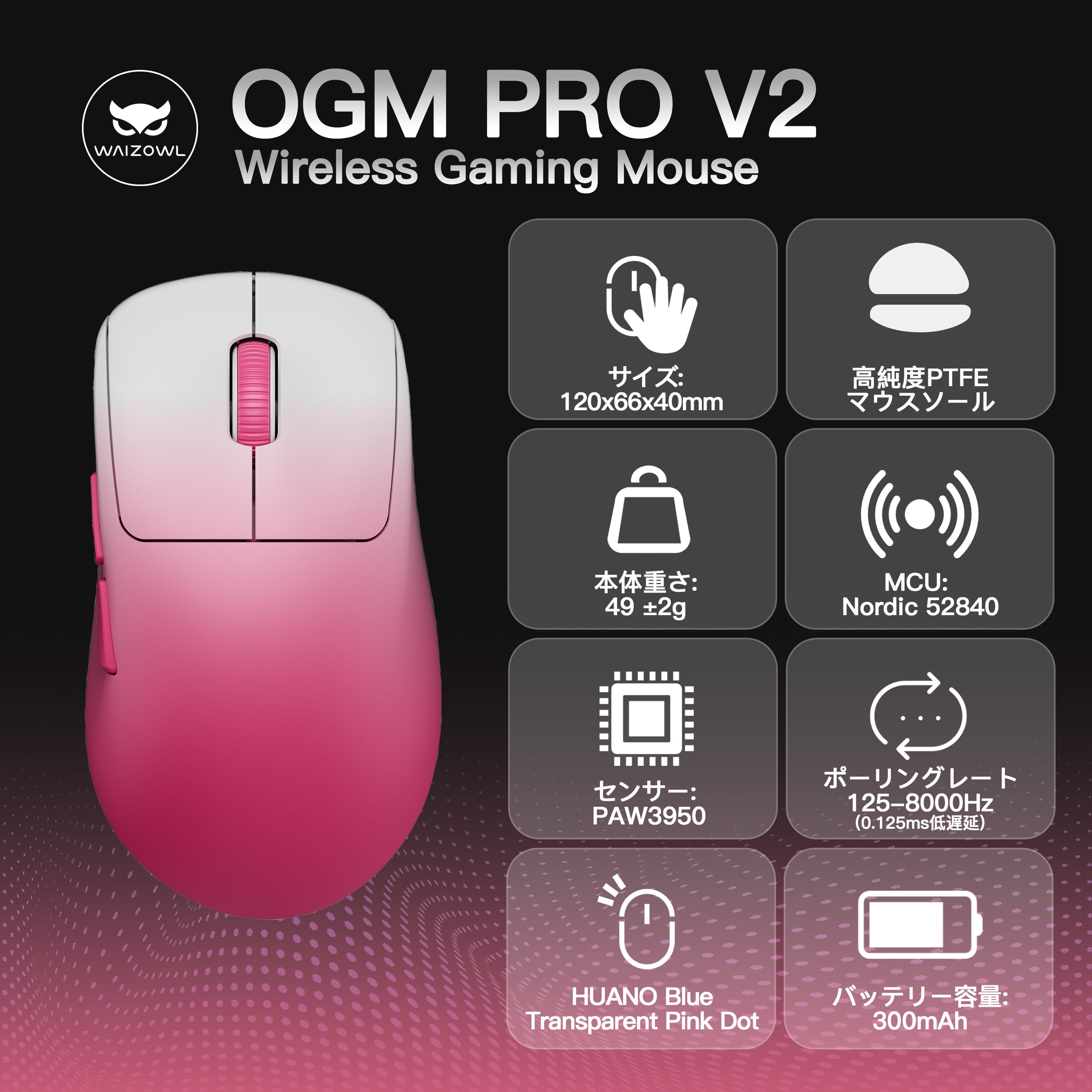 Waizowl OGM Pro V2 [Gaming Mouse] 