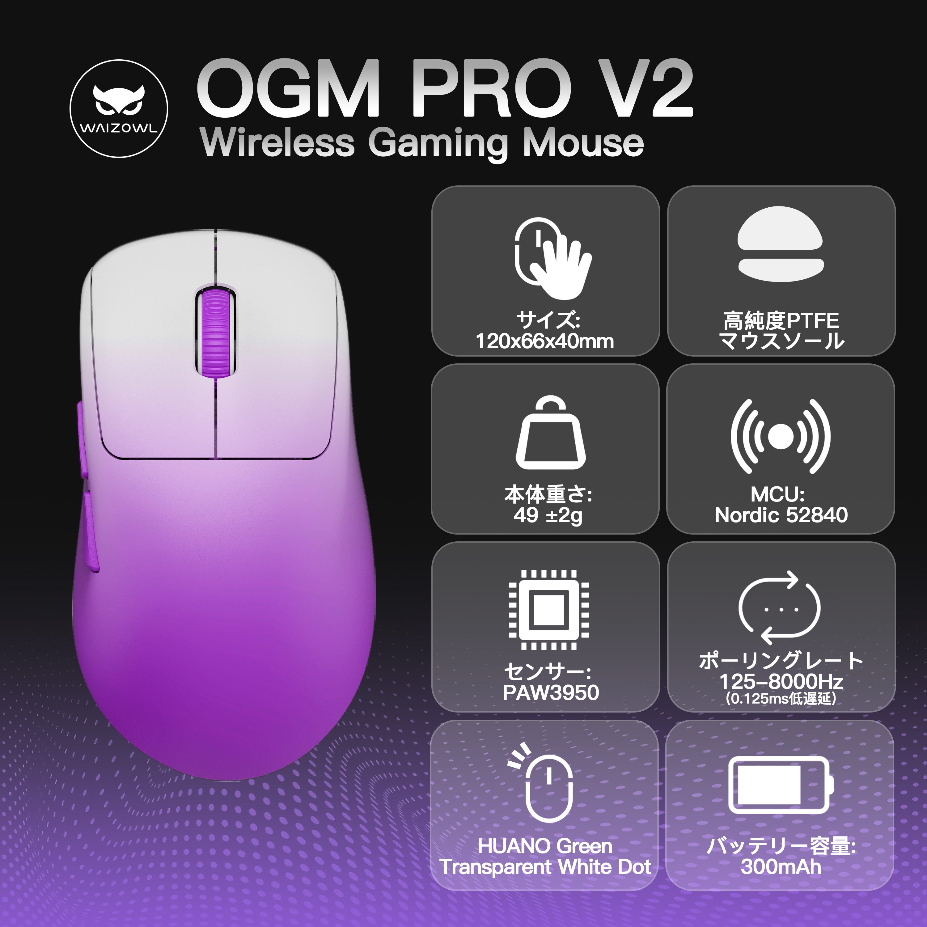 Waizowl OGM Pro V2 [Gaming Mouse] 