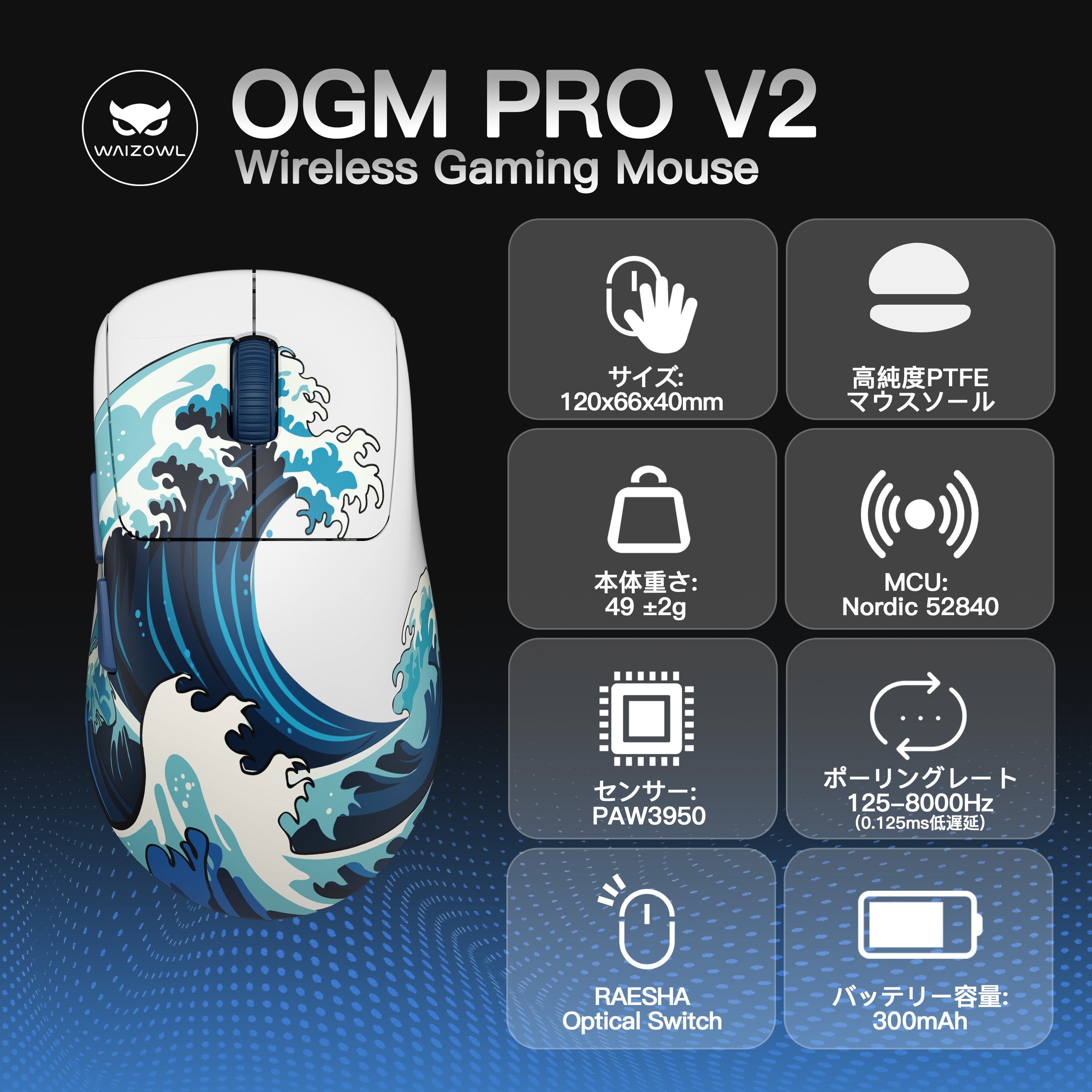 Waizowl OGM Pro V2 [Gaming Mouse] 