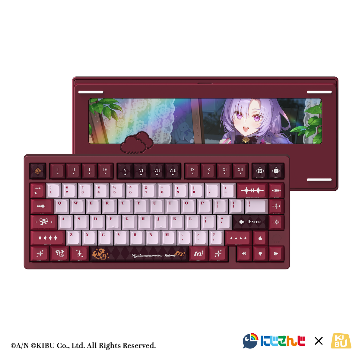 [JP] KIBU × にじさんじ - WOBKEY Rainy 75 Pro 壱百満天原サロメEdition【メカニカルキーボード】