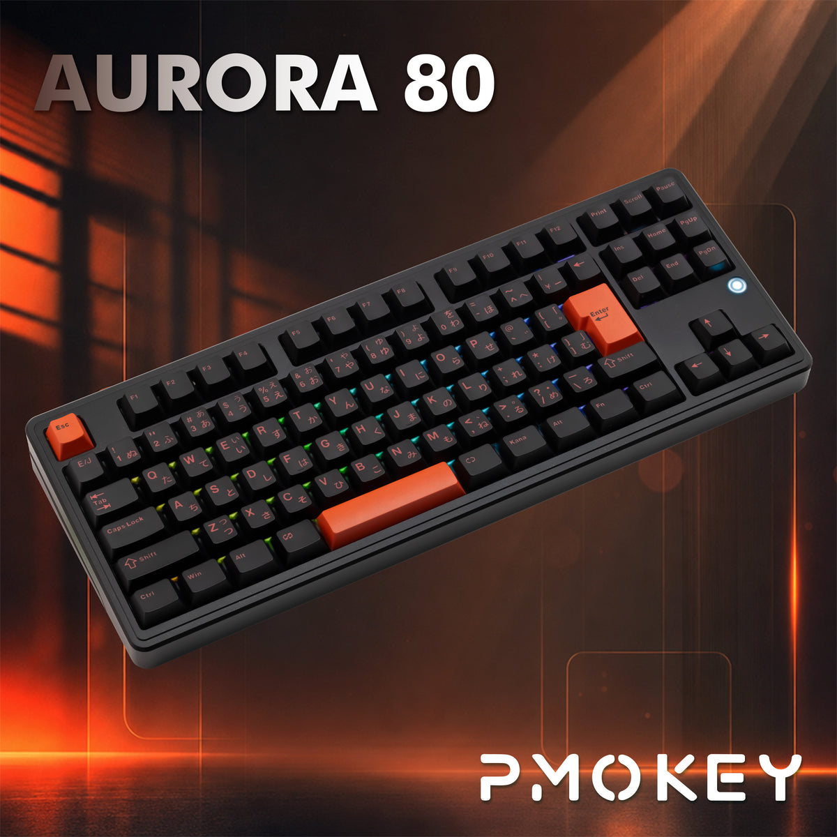 PMOKEY AURORA 80 日本語配列【メカニカルキーボード】
